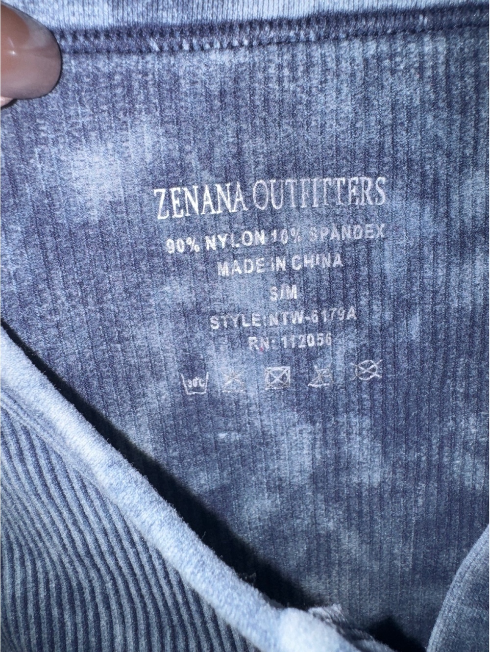 Zenana Washed Ribbed Seamless Button Up Tank Top - Picture 3 of 3